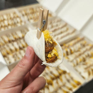 Mini tacos porc effiloché